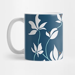 White Flowers With a Clear Blue Sky Mug